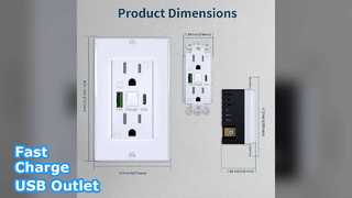 Πρίζα USB γρήγορης φόρτισης με νυχτερινό φως