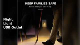 Έξοδος USB Night Light Ανθεκτικό σε παραβίαση 5V 4,8A