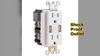 Ασφαλής πρίζα GFCI Ένα USB σας προστατεύει