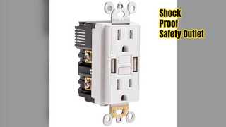 Ασφαλής πρίζα GFCI A Ασφάλεια USB