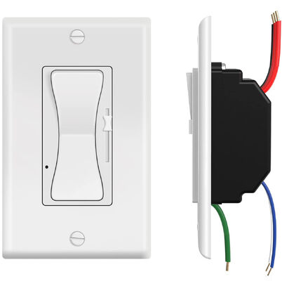 ETL Certified 0-10V Dimmer Switch with 300W Max Load and IP44 Rating for LED Lighting Control